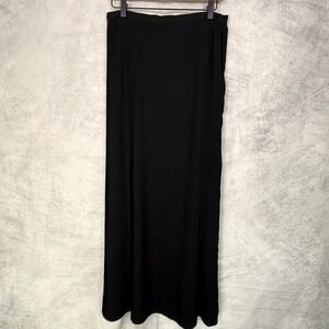 TALBOTS Black Pleated Maxi Skirt Sz 8P Petite Office Academia Old Money NWT NEW